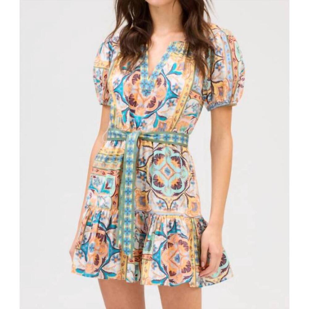 NEW ALLISON isabella mini dress in scarf print